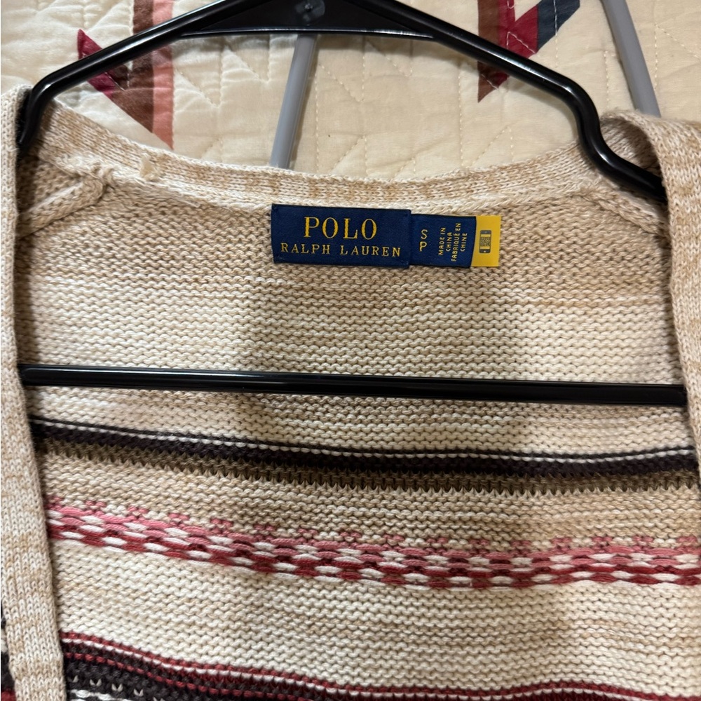 Polo Ralph Lauren Tribal Patterned Cream Sweater - Picture 2 of 2